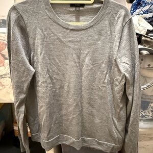 J. Crew Heather Gray Merino Wool Sweater